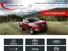 Tablet Screenshot of chandlerauto.com